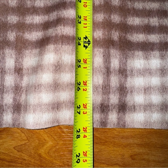 Workshop Republic Beige Flannel Faux Leather Suede Shacket Snap Buttons - Picture 11 of 13